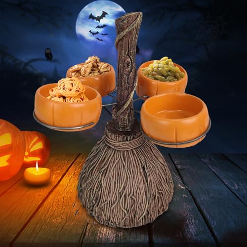 Présentoir de service de vaisselle d'Halloween cadeau déco de table sorcière - 6