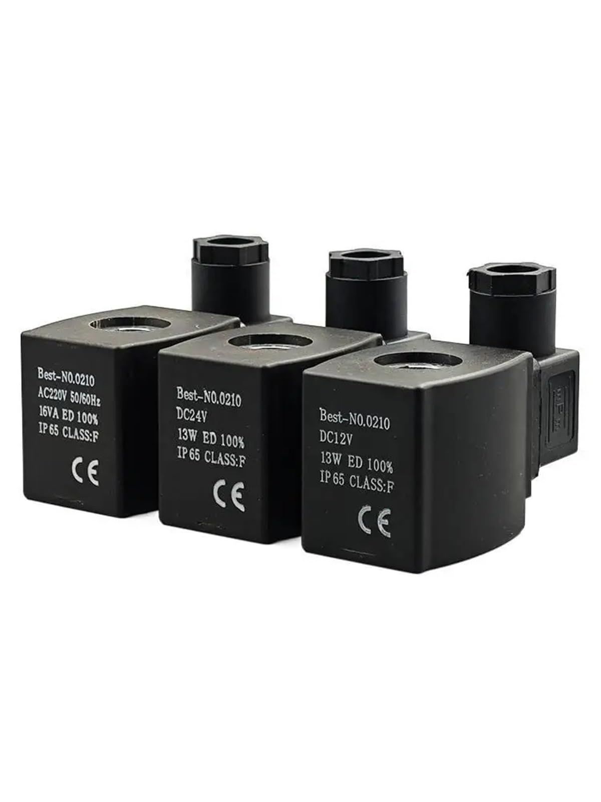 Hvjcefsha Dc24v Solenoid Valve Coil Best-No.0210 16Va 13Mm Hole 43Mm Height 220V 24V(Dc24v)