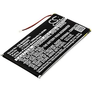 CS-BNR510SL Batterie 1500mAh compatibile con [Pocketbook] 631 Touch HD, per [Kobo] Aura, Glo HD, H2O, per [Barnes & Noble] BNRV510, Nook Glowlight Plus 2015 sostituisce PR-285083
