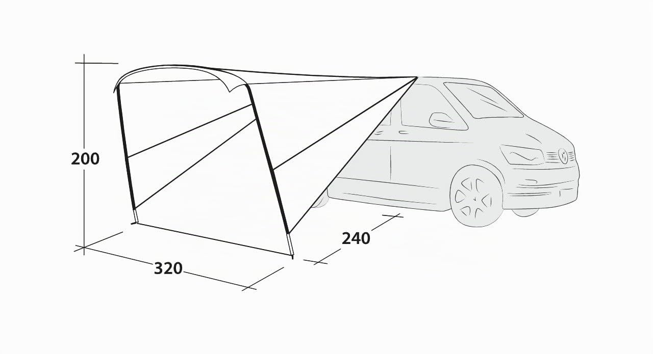 Outwell Touring Canopy Vorzelt grau
