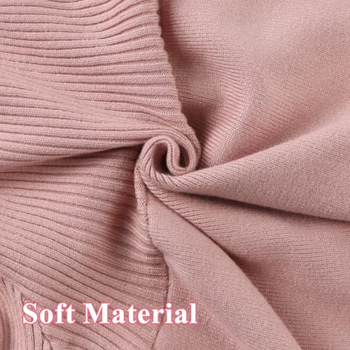 Baby Girls Sweater Dress Toddler Long Sleeve Knit Dresses Little Girl Ribbed Knit Ruffle Clothes Fall Winter3