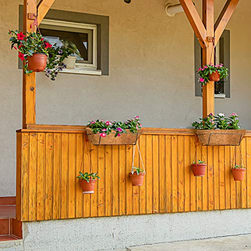 Vumdua 24" Coconut Liners for Planters 2 Pcs Coco Liners for Planters Natural Coconut Coir Liner for Hanging Baskets Coconut Fiber Planter Liner for Window Box Flowers Vegetables - Thumbnail 3