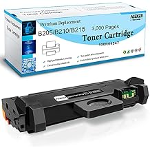 B205 B210 B215 Black Toner Cartridge High Yield 3000 Pages Compatible for Xerox B205 B210 B215 B210DNI B205DNI B205MFP B215DNI B215MFP Printers 106R04346 106R04347 Pack x1