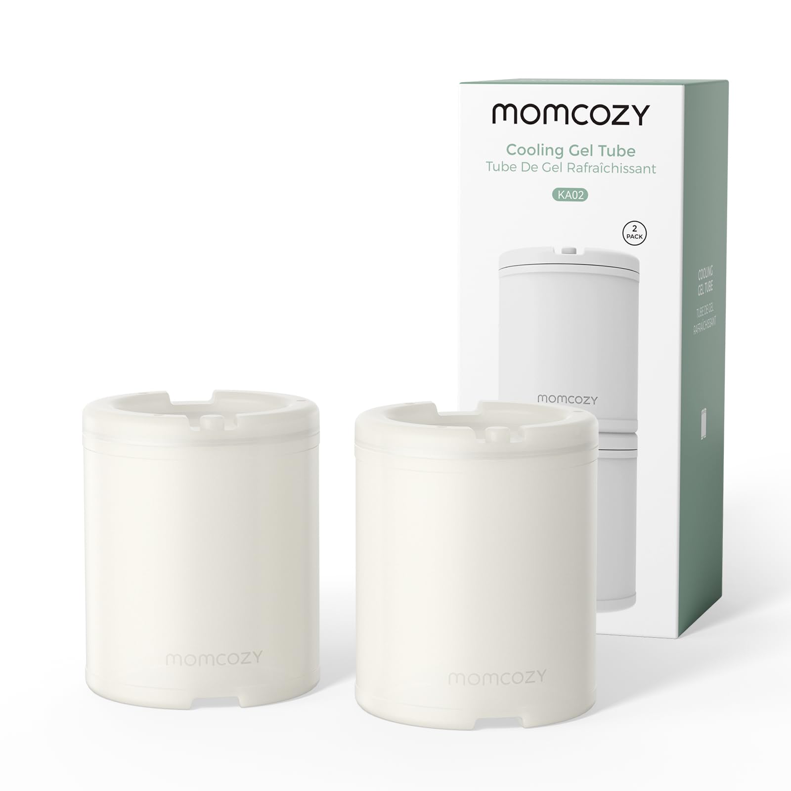 Momcozy Cooling Gel Tube, Highly Efficient 24 Hour Cold Retention, Compatible with Momcozy Breast Milk Cooler, 2PCS