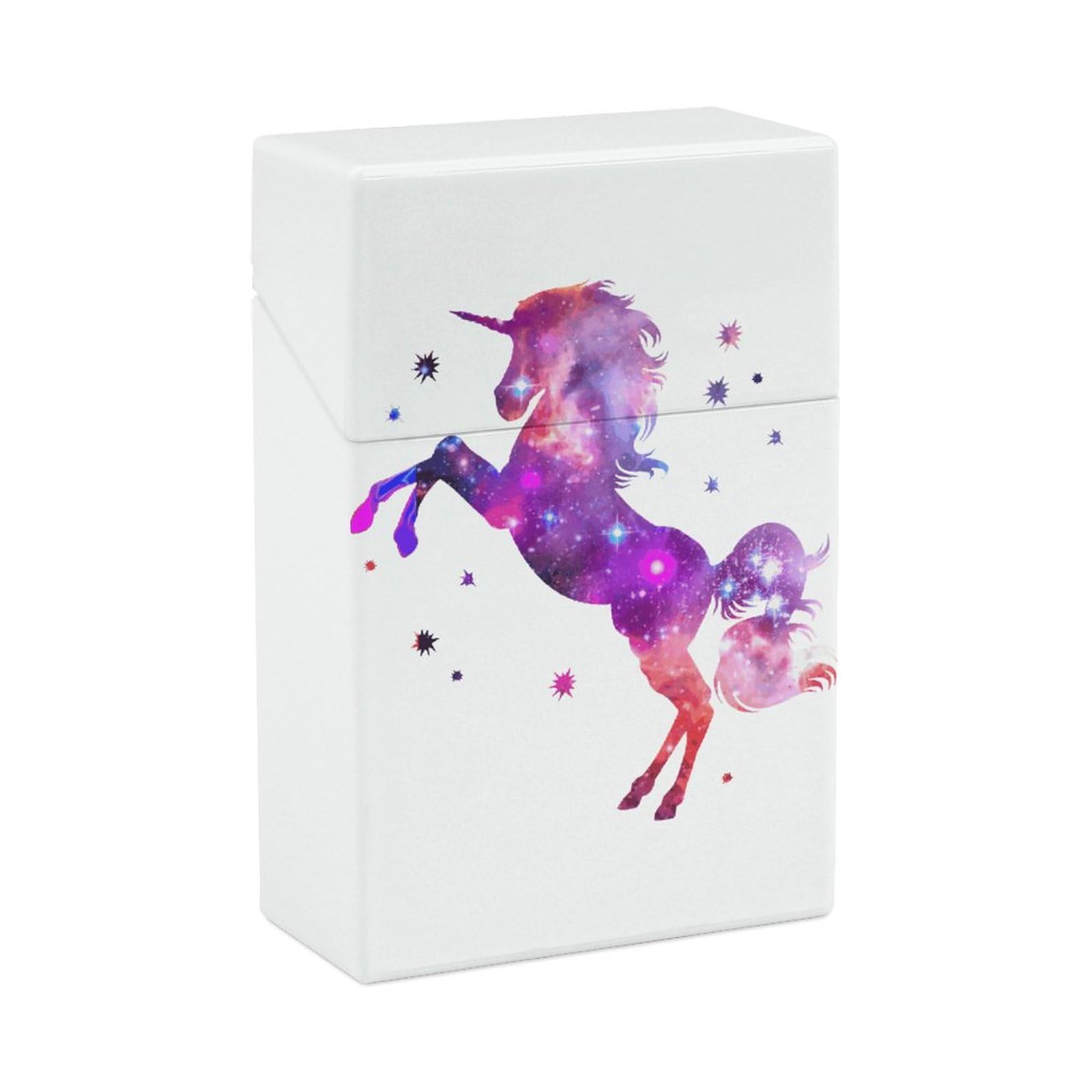 unicorn cigarette case Rainbow Horn Horse Retro Metal Wallet Stash Business Credit Card ID Ipod Holder Box Space Unicorn Cigarette Case Cute