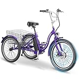 【THREE RIDING MODES WITH LCD DISPLAY】With the pedals, you can ride it like a traditional bike or simply turn on the motor and run it like a smooth motorcycle. Pedal and power assist modes are also available, with different modes meeting your differen...