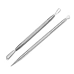 La chat Pimple Extractor Tools, Blackhead Remover, Pimple Popper, Acne Removal Kit Risk Free Treatment for Blemish,Whitehead Popping (2PCS)