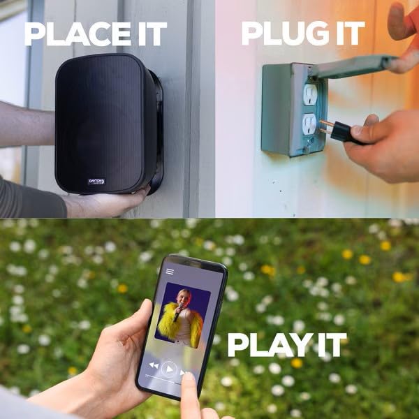 Dayton Audio IO65XP Outdoor Bluetooth Speakers with Built-in 80W Amp