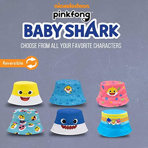 Baby Shark Toddler Bucket Hat, Reversible Kids Sun Hat, Toddler Girls Bucket Hat & Boys Bucket Hat, Pinkfong Baby Shark #TOP5