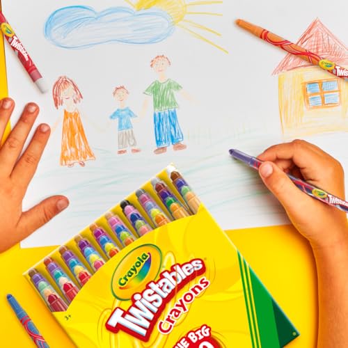 Crayola Mini Twistables Crayons, Amazon Exclusive, School Supplies, Great For Coloring Books, 50Count