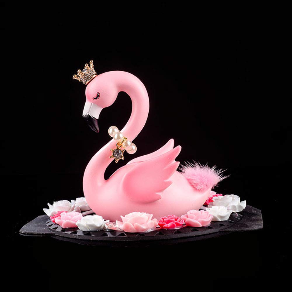Statue flamant rose figurine artisanat bureau et maison