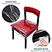 Homemaxs Chair Protector Dinning Chair Covers Waterproof PVC Seat Protector Slipcovers for Most Chairs Clear, Pack of 4【2020 Upgraded Version】