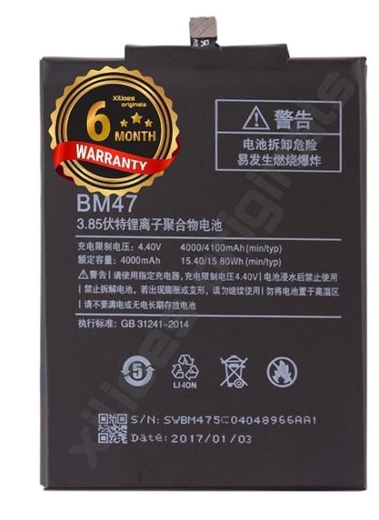 Image of BM47 Battery for Redmi 3s, 3s, Prime | 4, 4X Battery with 6 Month Warranty**** (Y32)