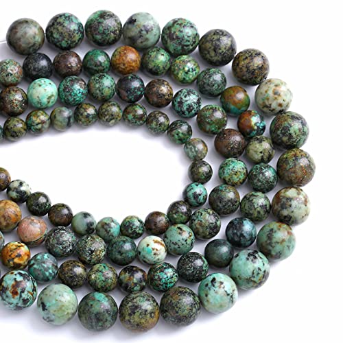 4MM 88PCS Natural Stone Green African Turquoise Spacer Loose Beads for Jewelry Making DIY Bracelet Necklace