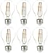 AmazonBasics 60 Watt Equivalent,  Clear, Dimmable, A19 LED Light Bulb | 6-Pack