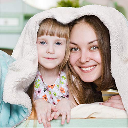 Bedsure Sherpa Fleece Blanket Twin Size Light Blue Plush Blanket Fuzzy Soft Blanket Microfiber #TOP5