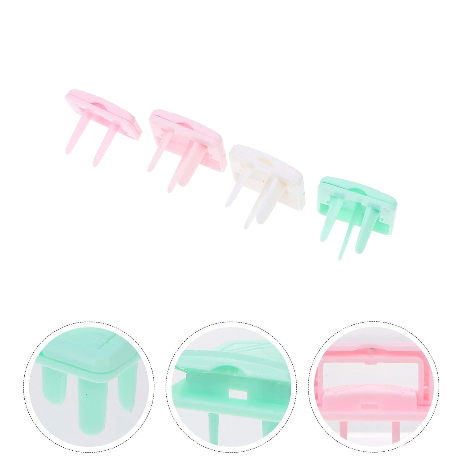 ORFOFE 60pcs Outlet Plug Covers for Safety Childproof Electrical Protector Easy Installation Electric Shock Protection Mixed Colors for Home Use