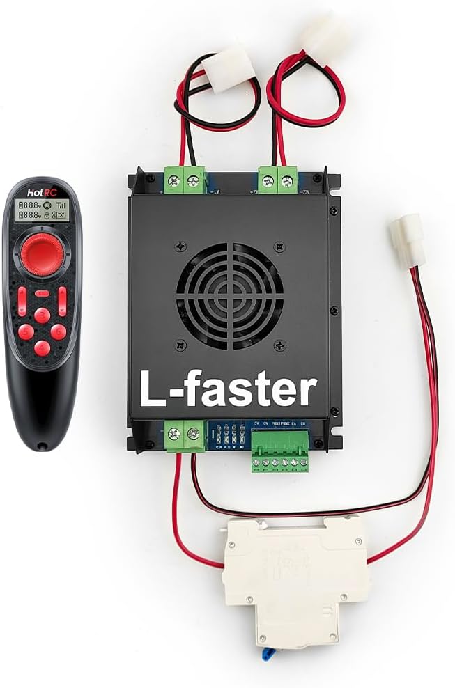 4WD 1000W Four Drive Kit 4.10-4 Off Road Tire 10 Inch Wheel Set For DIY 4X4 Lawnmower Barrow Trolley Cart (Wheel max speed 4kph)