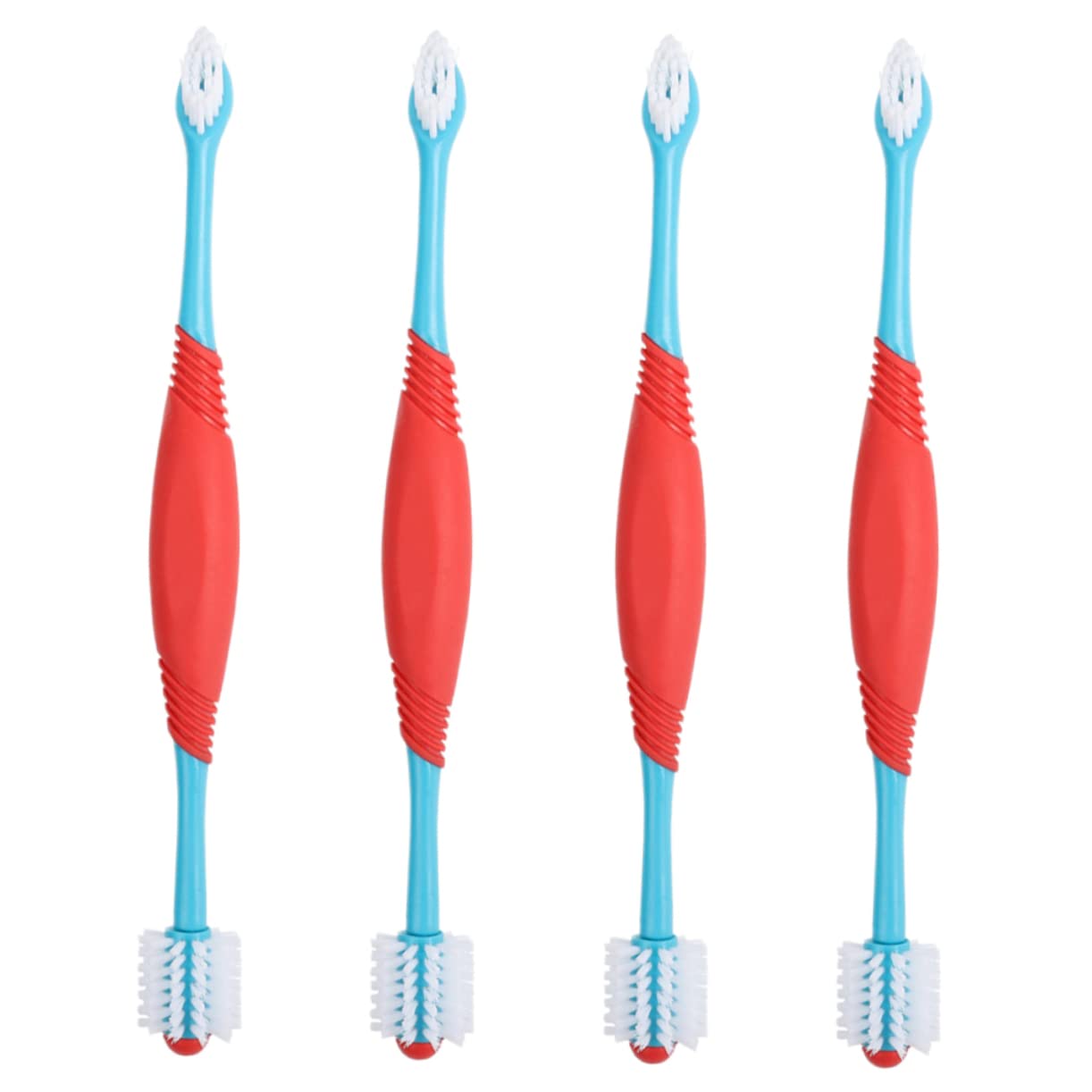 INOOMP 12 Pièces brosse à dents pour animaux de compagnie brosse à dents brossette nettoyeur de dents de chiot souple pour animaux de compagnie doux