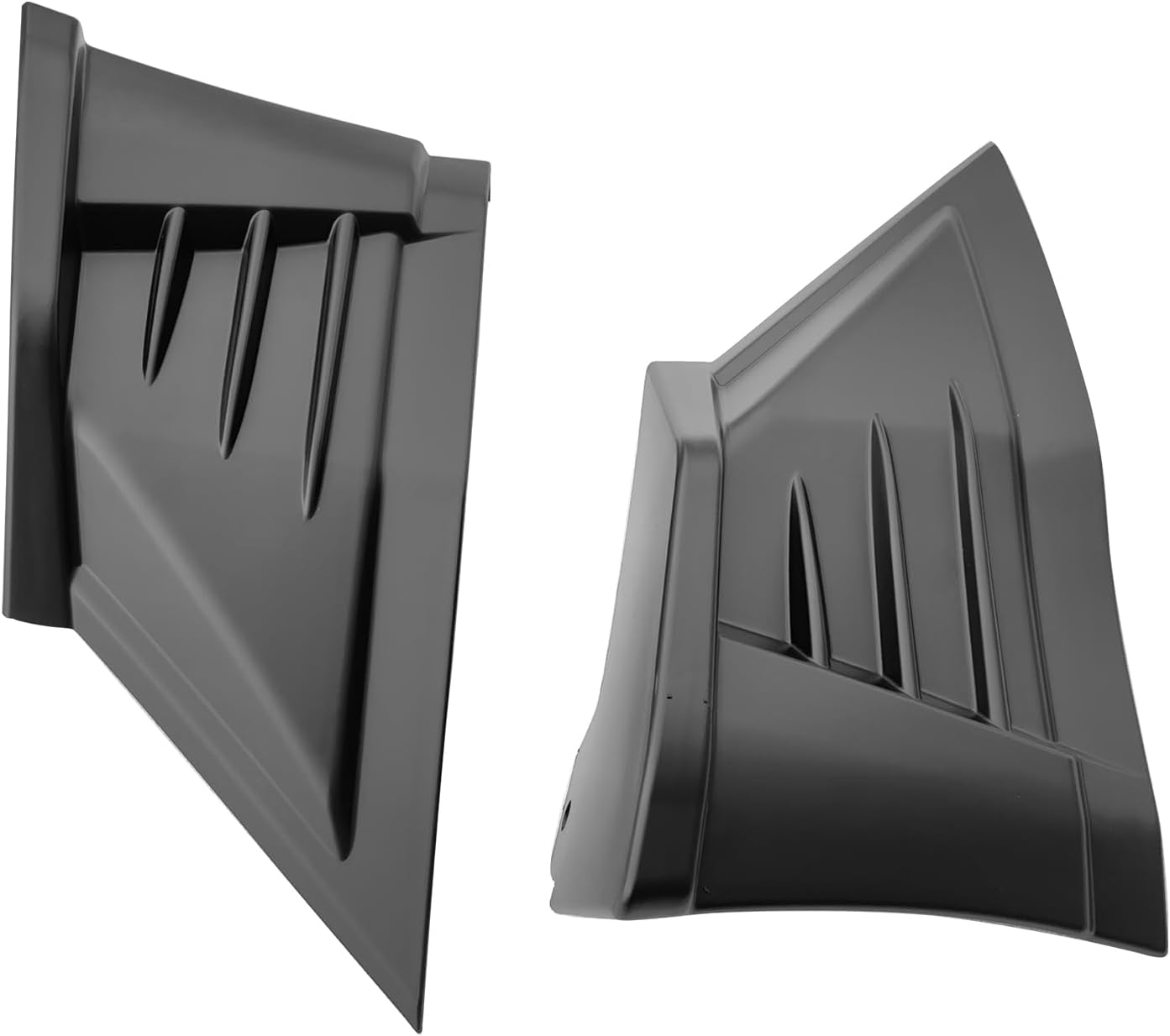 IKON MOTORSPORTS Rear Aprons, Compatible with 2022-2026 Subaru BRZ & Toyota GR86, JDM Style Matte Black PP Polypropylene Rear Bumper Lip Lower Side Spat Valance Winglet Canard Protector 2PCS