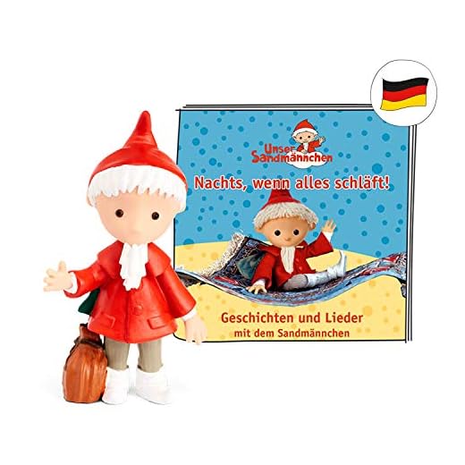 tonies 01-0062 figuras de audio para Toniebox: Nuestro SANDMÄNNCHEN Por la noche cuando todos duermen - aprox.57 min - a partir de 3 años - ALEMÁN