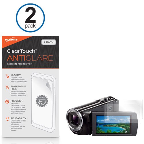 Screen Protector For Sony Hdr-Pj380 (Screen Protector By Boxwave) - Cleartouch Anti-Glare (2-Pack), Anti-Fingerprint Matte Film Skin For Sony Hdr-Pj380 #TOP1