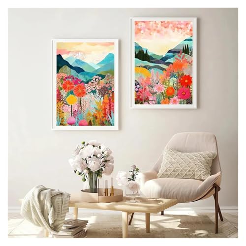 Tableau mural 2 pièces 40x60 pour harmoniser facilement une déco dépareillée - 6