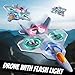 4DRC Foam Remote Control Airplanes for Kids Adults, RC Plane Airplane Toys for Boys Kids Beginners, RC Planes Fighter Jet Helicopter Drones for Kids Adults, 360° Flip Easy to Fly