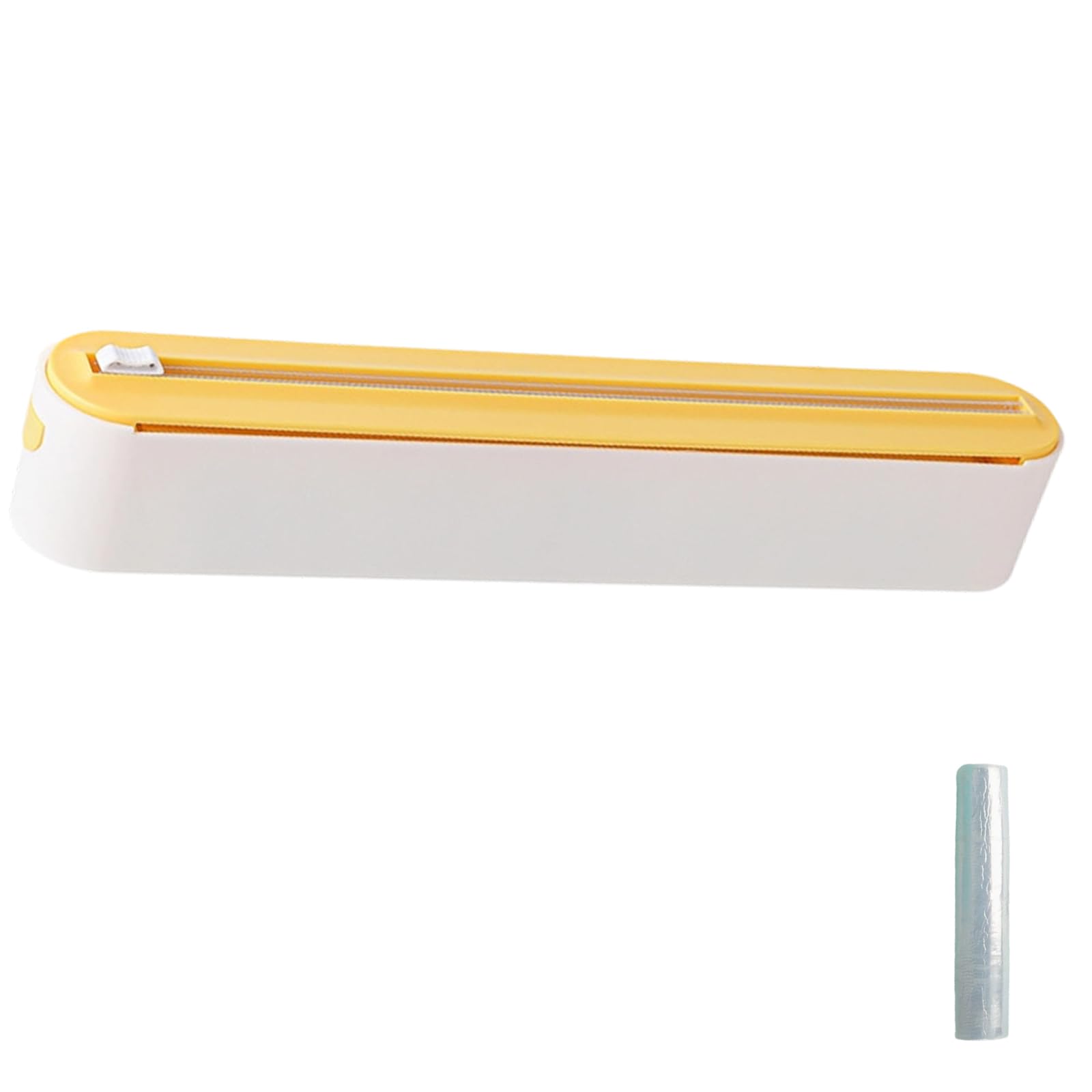 Kalttoy Kitchen Food Cling Film and Aluminum Foil Dispenser Food Wrap Cutter Refillable Baking Paper Organizers Fridge Mounted Cling Film Cutter