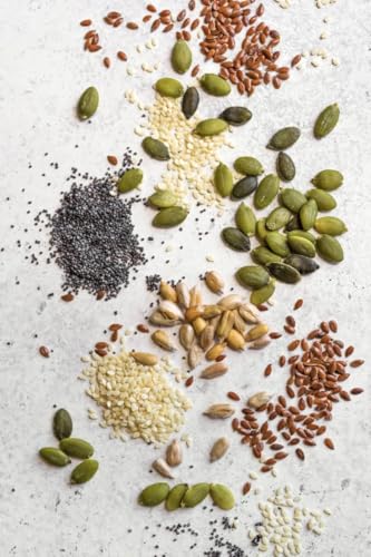 Image of 5-in-1 Mix Seeds 500gm | 100% Natural & Roasted Edible Pumpkin, Sunflower, Flax, Chia & Halim Seeds | Crunchy Multi-Seed Blend | Healthy Diet Snacks Jar Pack