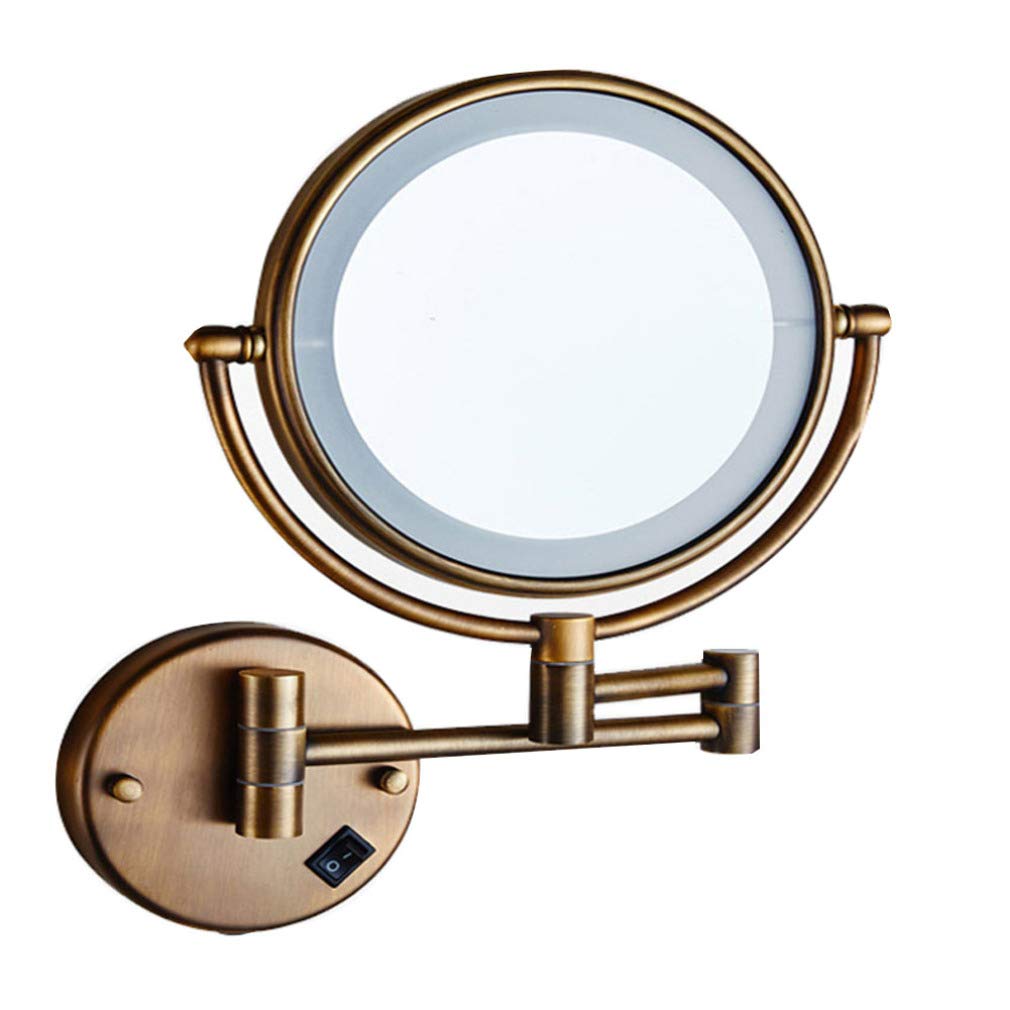 Miroir de courtoisie de maquillage mural 3X pour éclairer les zones d'ombre