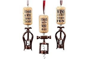 Christmas Corkscrew Ornaments, Set of 3
