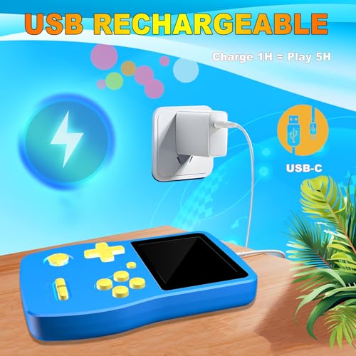 Image of 32 Bit Handheld Game for Kids Preloaded 139 Video Games,Roadtrip Travel Toy