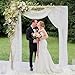 Wokceer White Wedding Arch Draping Fabric Backdrop 28.7
