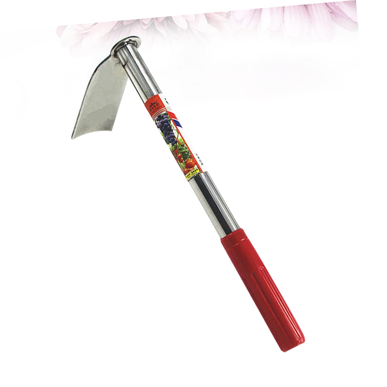 Kisangel 2 Piezas Accesorios de jardín horca azada de Mano Herramienta de jardín Pala Rastrillo farmina Accesorios para motoazada ferramentas azada de jardín pequeña azada de Acero Rojo