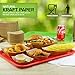 [250 Pack] Medium Disposable Brown Kraft Paper Food Trays, 1-Lb Concession Tray, Serving Boats for Party Snacks, Taco Bar, Seafood, Nachos Plates