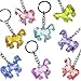 Produktbild German Trendseller® - 12 x Pferde - Schmuck Anhänger  Mädchen Farben  Mitgebsel  Kindergeburtstag  Kristall Pferde  12 Stück