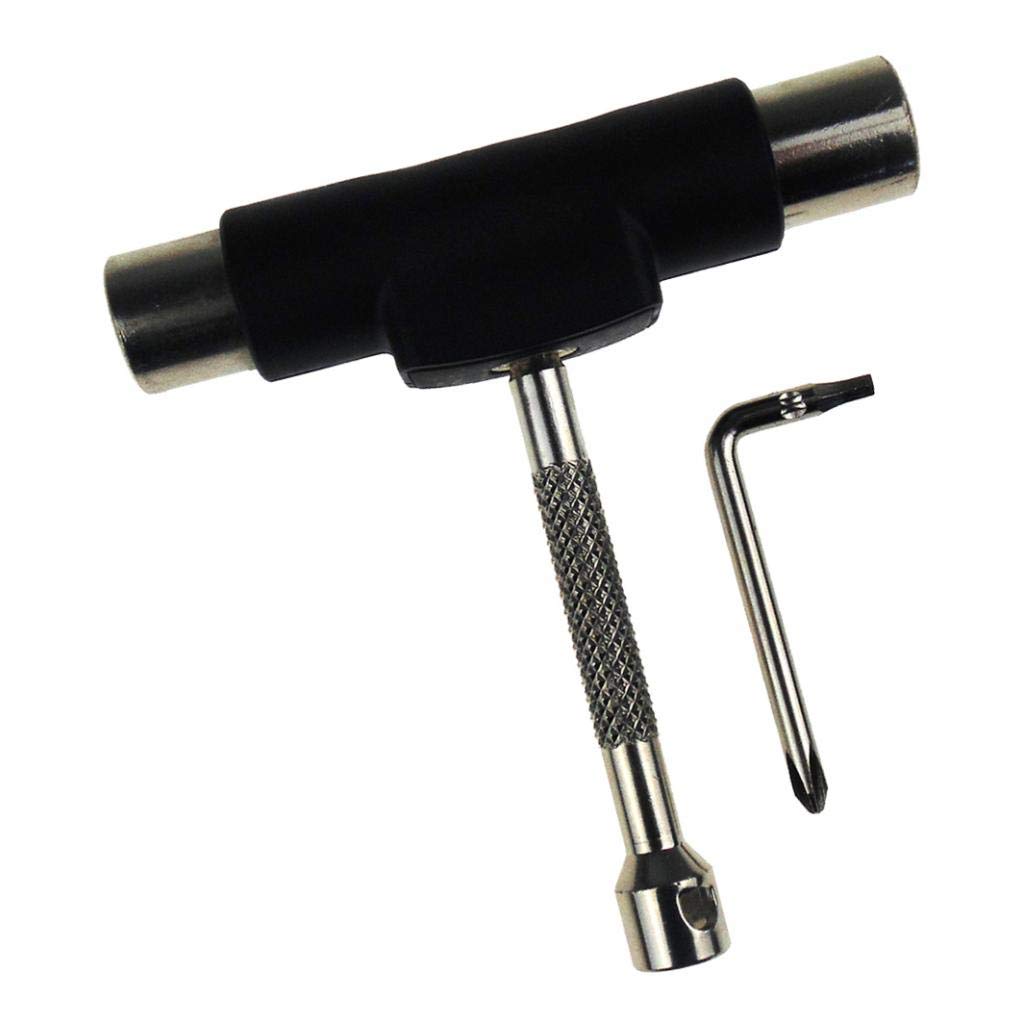 Herramienta de llave para monopatín, patines en T, destornillador integrado