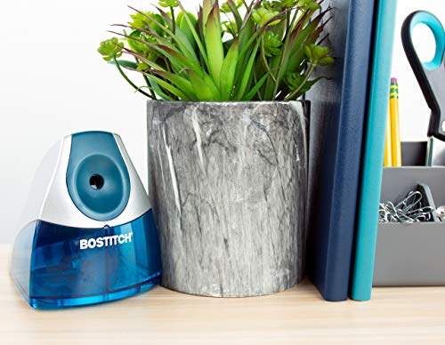 Bostitch Personal Electric Pencil Sharpener, Powerful Stall-Free Motor, High Capacity Shavings Tray, Blue (Eps4-Blue) #TOP5