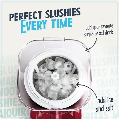 Nostalgia Frozen Drink Maker and Margarita Machine for Home - 32-Ounce Slushy Maker with Stainless Steel Flow Spout - Easy to Clean and Double Insulated - Retro Red by Nostalgia - Image 4