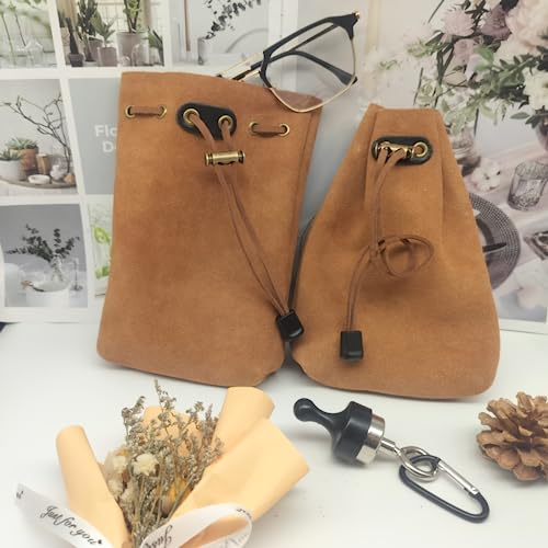 Leather Drawstring Wallet Coin Purse Genuine Leather Drawstring Coin Purse4