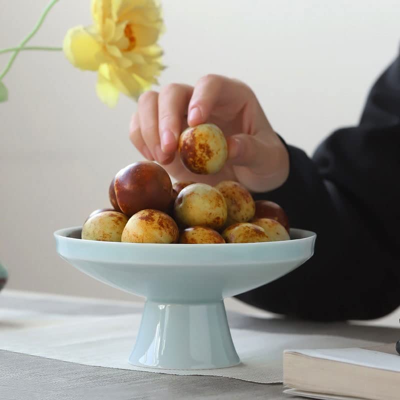 Corbeille à Fruits Plaque de Fruits en céramique à Pieds Hauts créatifs Plaque à Fruits Plate de Fruits Rack Home Room Room Coffee Table Basse Snack Candy Soucoupe Corbeilles à Fruits