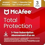 McAfee Total Protection 2026 Ready | 3 Devices | 15 Month Subscription with Auto-Renewal | Cybersecurity software includes Antivirus, Secure VPN, Dark Web Monitoring | AmazonExclusive | Online Code