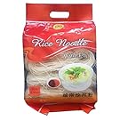Peacock Brand Rice Noodle for Pho Noodle Soup. Size 2.5mm thick