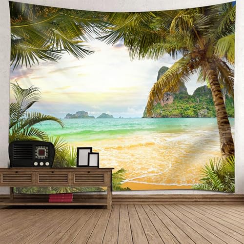 Tapisserie decoration murale salon style bord de mer pour chambre