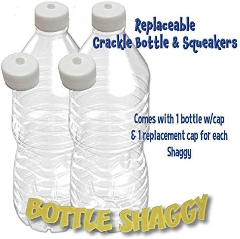 ボトル シャギー アメージング ペット 2 パック パチパチときしむ ウォーターボトル おもちゃ 交換用スクイーカー付き カバ1匹と