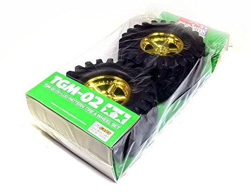 Neumáticos y ruedas Tamiya TGM-02 DV-Lug color oro para coches RC escala 1/10