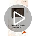 Image of DeckUp Ceylon 2-Door Engineered Wood Shoe Rack (Walnut, Matte Finish)