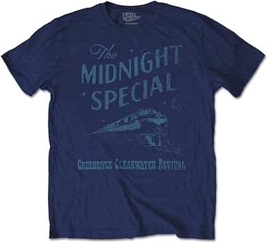 Creedence Clearwater Revival Midnight Special T-Shirt - Official Men's Navy Blue Tee