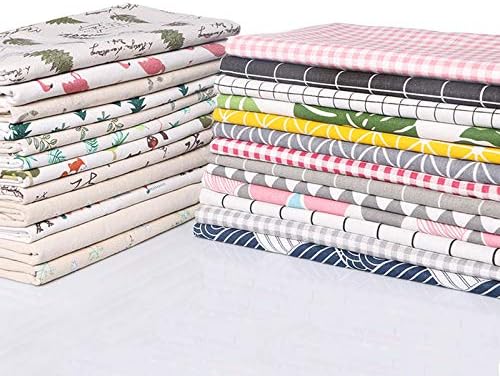 Miniatura 4 de Sheicon The Yard - Tela de mezcla de algodón y lino de 60 pulgadas de ancho, tela decorativa con estampado floral para proyectos de bricolaje